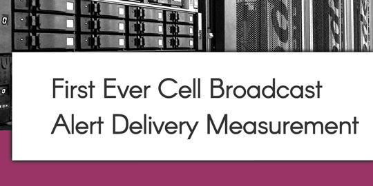 OC First Ever Live Measurement of Nationwide Public Warning Alert